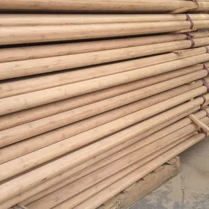 50mm 3mm bambu şeritler doğal bambu yuvarlak çubuk yuvarlak kutup