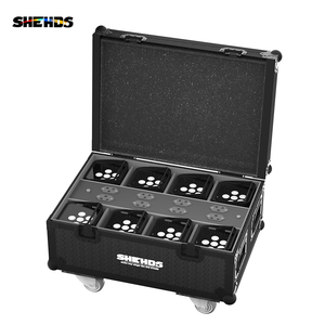 SHEHDS Estuche de vuelo personalizado 6 8 10 piezas para 6x18 Batería inalámbrica Uplights LED Par Light Stage Per Lights DJ Event - Product Image 6