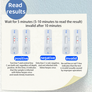 빠른 검출 고양이 헤르페스 바이러스 1형 항원 신속 검사 스트립 FHV 수의학 관리 - Product Image 4