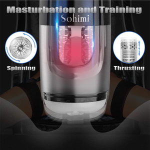 Meistverkauftes Elektrisches Männliches Masturbationsgerät Künstliche Vagina Automatische <span class=keywords><strong>Masturbation</strong></span> mit Weiblicher Stimme Stimulations-Spielzeug - Product Image 2