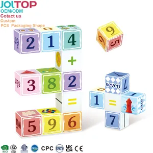 Set di fabbrica educativi per bambini 2024 bambini piastrelle colorate magnete blocchi da costruzione puzzle cubo giocattoli magnetici