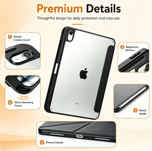 <span class=keywords><strong>Funda</strong></span> de Cuero Acrílica de Cobertura Total con Soporte Convertible para <span class=keywords><strong>iPad</strong></span> Pro 13, Compatible con <span class=keywords><strong>Apple</strong></span> 11.ª Generación, Air 7/<span class=keywords><strong>8</strong></span> - Product Image 5