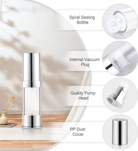 Custom 15ml 30ml 50ml Luxury Serum <b>Lotion</b> Cream Airless Bottle Soft Touch With Logo <b>Sunscreen</b> Bottle With Pump - Product Image 2