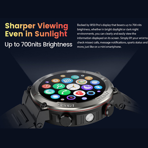 Blackview W50 Pro Smartwatch 1.45 "HD hiển thị Led đèn pin BT cuộc gọi điện thoại đồng hồ 960mAh pin Heart Rate Blood Oxygen Monitor - Product Image 5