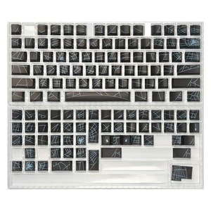Keycaps en PBT translucides à sublimation thermique gravées sur le côté, motif toile d'araignée - Product Image 6