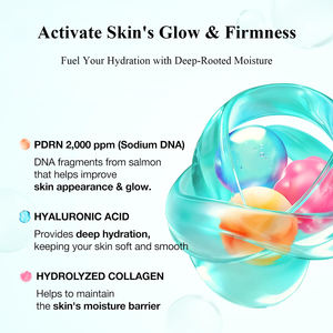 Sérum Visage Hydratant et Repulpant Instantané Effet Verre Lumineux au <span class=keywords><strong>Collagène</strong></span> PDRN et Acide Hyaluronique en Capsules et Brume - Product Image 3