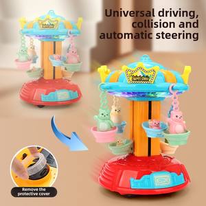 Juguetes Zhiqu, bonita máquina de elevación giratoria, simulación de luz musical, <span class=keywords><strong>carrusel</strong></span> eléctrico Universal, parque de atracciones, juguete educativo - Product Image 5
