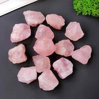 Pierre brute de quartz rose naturel, diffuseur d'aromathérapie, cristal rose, ornement pour aquarium et pot de fleurs, en copeaux, vente en gros