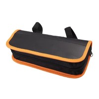 Sac de réparation de vélo avec pompe à pneu Kit d'outils portable pour le camping Voyage Gonfleur Maintenance Essentials Kit de sécurité tout-en-un