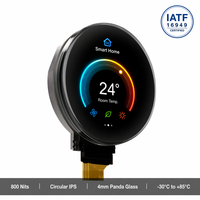 Écran tactile capacitif BOE TMK 1,04 pouces IPS LCD 180x180 800 Nits lisible en plein soleil -30~+85°C pour les appareils intelligents