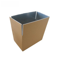 Boîte isotherme en carton ondulé personnalisée de qualité supérieure, doublée de feuille d'aluminium, impression offset, réutilisable pour l'expédition de produits alimentaires en chaîne du froid