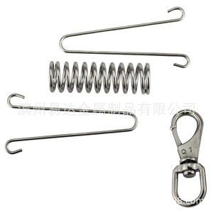 สปริงโช้คอัพสแตนเลสสำหรับสุนัข Eda พร้อมคลิปตาไก่แบบหมุนได้สำหรับสายจูง ทนทาน ใช้งานได้ทั่วไป - Product Image 3