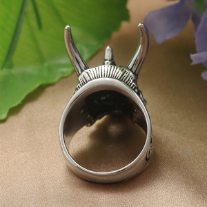 Men's Dragon <b>Head</b> Ring Gold Tone Punk <b>Style</b> Statement Jewelry Gift - Product Image 2