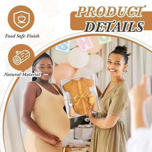 Plateau de fête transfrontalier pour baby shower, planche à fromage irrégulière avec couteau et fourchette, planche à découper fruits et pain, assiette pour aliments pour bébé - Product Image 5