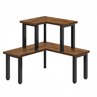 Étagère à épices, table de maquillage, présentoir de cosmétiques, étagère de rangement pour comptoir de cuisine, étagère à 2 niveaux, étagère d'angle mobile, armoire