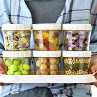 Bocaux de stockage en verre, récipients pour le stockage des aliments, contenants transparents, Mini bocaux pour conserver la nourriture, ml