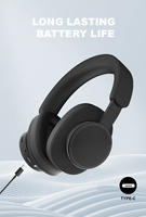 Casque de jeu sans fil étanche IPX4 avec commandes tactiles 5.4, design supra-auriculaire, haut-parleurs hybrides, basses améliorées, plus de 20 heures d'autonomie