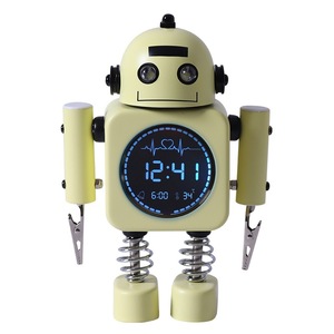 Reloj <span class=keywords><strong>despertador</strong></span> electrónico con robot Sunrise para estudiantes, reloj de escritorio inteligente para dormitorio de niños y <span class=keywords><strong>niñas</strong></span>, nuevo - Product Image 1