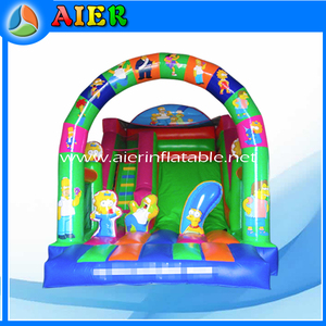 Toboggan gonflable à thème familial de dessin animé, toboggan gonflable géant pour enfants <span class=keywords><strong>en</strong></span> PVC de qualité commerciale pour les fêtes et événements <span class=keywords><strong>en</strong></span> plein air - Product Image 1