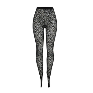Viviblook D26PT105 Women New Lace Leggings Casual Pants Slim Fit Sexy Sheer Lace Pants for Ladies - Product Image 5