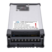 Catu daya Led tahan hujan 400W terlaris 33A 12V 400W Fy-400-12 tahan air