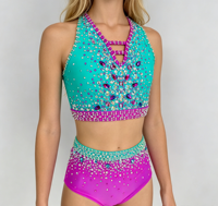 Robes de danse jazz de luxe pour femmes en polyester, pour spectacle et compétition de troupes coréennes, et entraînement de chant