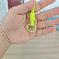 Cordon tressé en nylon coloré fait main avec mousqueton anti-perte, lanière manuelle, porte-clés, kit de bricolage pour pendentifs de poupées et téléphones