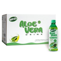 Boisson au jus d'aloe Vera 500ml jus d'aloe Vera OEM boisson à l'aloe Vera avec pulpe de chine boisson gazeuse, lot de 24