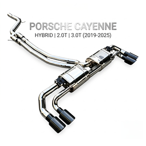 ระบบท่อไอเสียแบบ Catback พร้อมวาล์ว Vortex SS304 สำหรับ Porsche Cayenne E-Hybrid 2.0T 3.0T ปี 2019-2025 ระบบปรับแต่งสมรรถนะ - Product Image 1