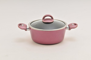 Easy Using pink <strong>Colour</strong> Aluminum Non Stick Saucepot <strong>Cookware</strong> Sets Press Cooking Pot Set <strong>Cookware</strong> Wholesale - Product Image 2