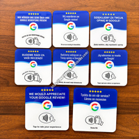 NTAG213 215 216 Plaque NFC programmable en acrylique, autocollant de table QR, étiquette pour clubs, cafés, bars, restaurants, plaque personnalisée, menu, carte NFC