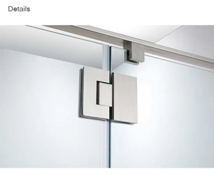 <span class=keywords><strong>Puerta</strong></span> de <span class=keywords><strong>Ducha</strong></span> Corredera Doble con Marco de Aluminio y Vidrio Templado para Baño de Hotel u Hogar, Recién Llegada - Product Image 4