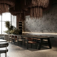 Diseño interior de cafetería, panadería y pastelería, personalización completa de la habitación, vitrina de vidrio, mostrador de bar, decoración de tienda de café