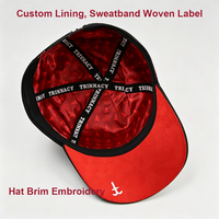 Gorras de Béisbol de Algodón con Logotipo Bordado en 3D Personalizado, de Dos Tonos, de 5 o 6 Paneles, sin Estructura, Tipo A-Frame, para Hombre