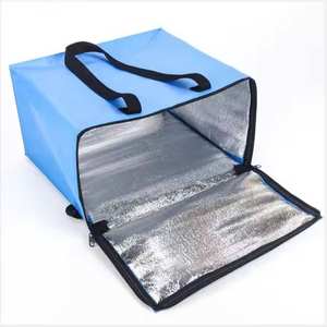 Bolsa Térmica Aislante para Comida para Llevar, Impermeable, de Tela No Tejida Reciclable, para Pasteles, Pizza, Sándwiches, Portátil - Product Image 5