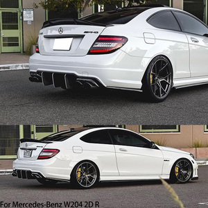 For C-Class W204 C204 Coupe 2Door R Style Honeycomb Carbon Fiber Rear Spoiler Trunk Wing 2007-2014 - Product Image 2