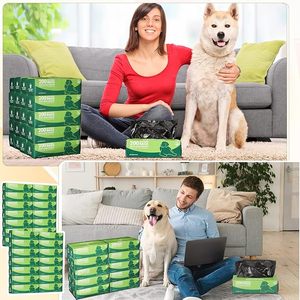 200 bolsas biodegradables para caca de perro en una caja a prueba de fugas sin perfume bolsas de basura fáciles de abrir - Product Image 5