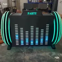 Mesa de mezclas DJ móvil luminosa para discoteca KTV, modelo 981614902751, famosa en internet