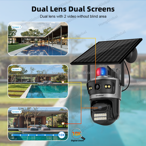Hongglobal 4MP 24/7 kỷ lục aov thông minh không dây không có <span class=keywords><strong>wifi</strong></span> ngoài trời năng lượng mặt trời giám sát CCTV <span class=keywords><strong>Camera</strong></span> icsee không có 4G năng lượng mặt trời an ninh máy ảnh - Product Image 4