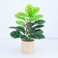 Grensoverschrijdende gesimuleerde groene plant binnenplant potplant decoratie kunstbloemen kunstmatige boom ficus broodboom bonsai