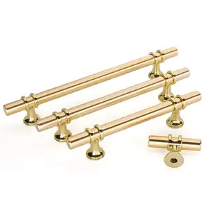 Rhetech Hot Sale Küchen schrank Griff Edelstahl Schubladen griff Hardware Modern Gold Kleider schrank Griff