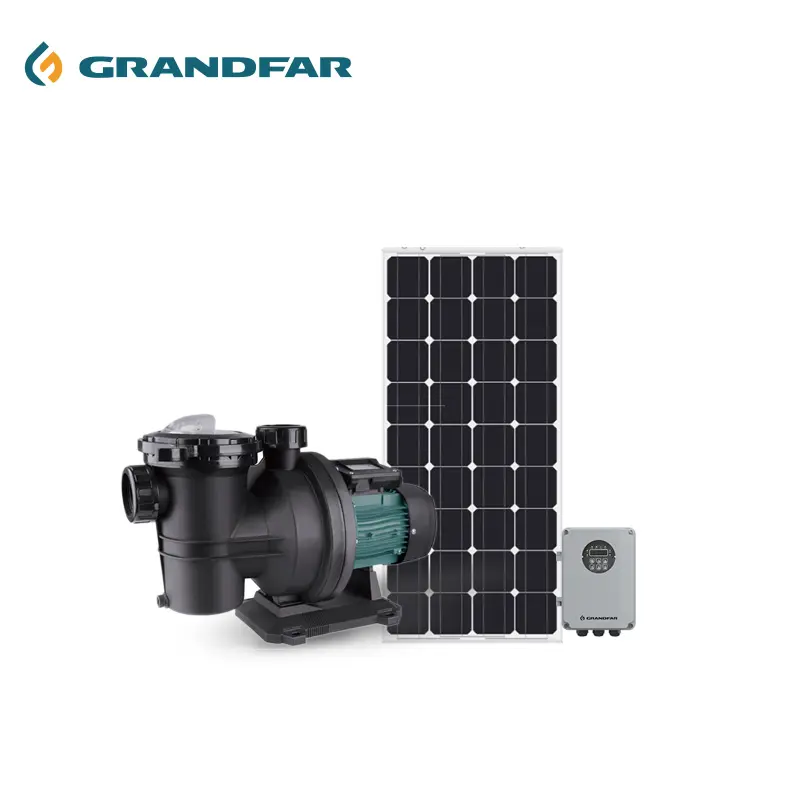 Grandfar SFCP 1,2 HP DC96 V solarstrom-schwimmwasserpumpen reines Wasser zentrifugal-solar-wasserpumpensystem für Schwimmbad