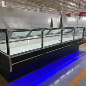 Exhibidor Comercial para Carnicería de Supermercado, Vitrina de Cristal para Carnes y Embutidos, Congelador y Refrigerador - Product Image 2