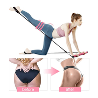 Barre d'exercice de Yoga réglable 150lb, barre de Pilates Portable avec bandes de résistance de différentes charges