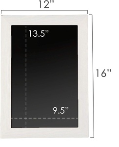 Hiện đại hai mặt bảng phấn từ Ký Gỗ đóng khung bảng đen cho Bistro Bar Sandwich menu đám cưới khung trắng - Product Image 5