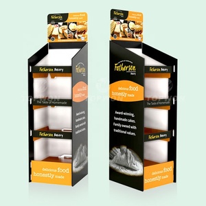 Tùy chỉnh siêu thị bán lẻ giấy hiển thị Kệ 4 Tier tông Pop Up hiển thị Kệ các tông hiển thị sàn đứng - Product Image 1