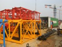 Mini-grue à tour de construction 4T 42M avec boîte de vitesses, moteur, système d'escalade interne, télécommande et cabine électrique QTZ40-HS4209