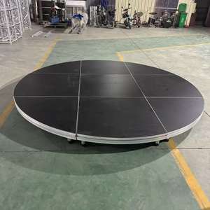 Регулируемая круглая платформа из алюминиевого сплава с квадратным узором для музыкальных концертов, свадебное сценическое осветительное оборудование - Product Image 6