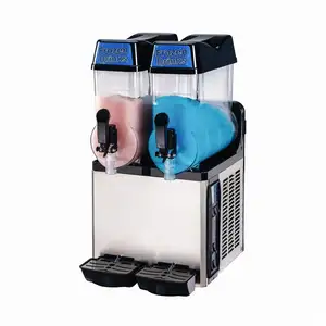 Machine commerciale de jus de glace fondante Machine de fabrication de boissons de refroidissement de smoothie de rasage de glace à double cylindre pour le jus de glace