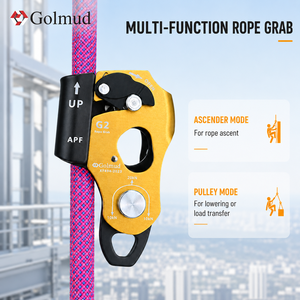 Polea de Agarre de Cuerda Multifunción Compacta Golmud G2 para Cuerdas de 9 a 10.5 mm con Carga Nominal de 150 kg para Acceso y Rescate por Cuerda - Product Image 5